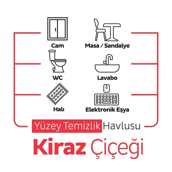Sleepy Yüzey Temizlik Havlusu 100 Adet Kiraz - 6