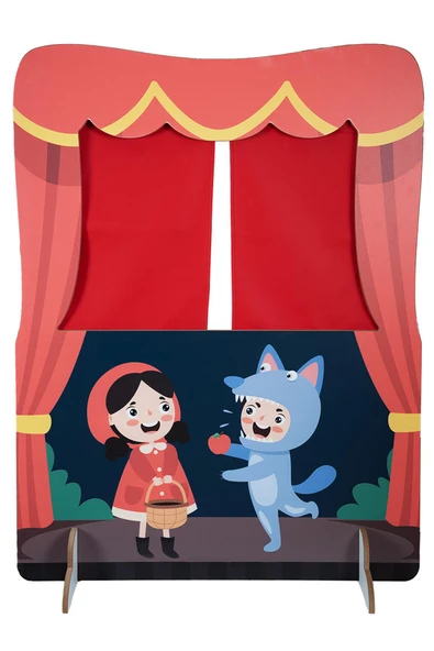 KIRMIZI BAŞLIKLI KIZ VE KURT KUKLA SAHNESİ