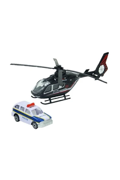 Metal Araba ve Helikopter Seti