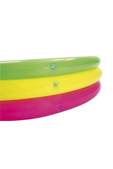 Bw51104 Şişme Taban 3 Halkalı Yuvarlak Çocuk Havuzu 102x25cm Kutulu - 3