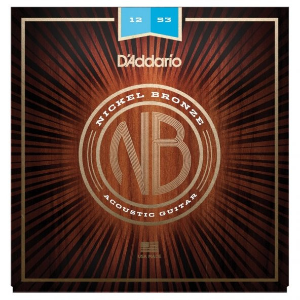 DAddario NB1253 Nikel Bronz Akustik Gitar Teli (12-53)