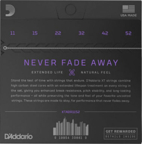 DADDARIO XTAPB1152 AKUSTİK GİTAR TEL SETİ, PHOSPHOR BRONZ LIGHT XTAPB1152, AKUSTİK GİTAR TEL SETİ, PHOSPHOR BRONZ LIGHT - Resim 2