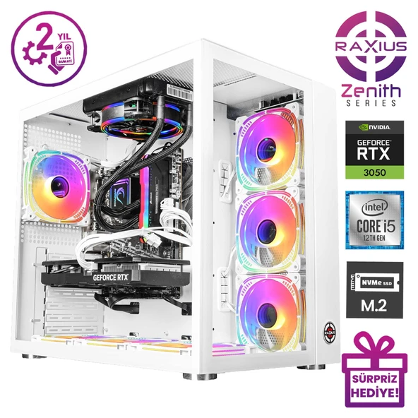 RaXius Zenith Z2 i5 30506G-124A006 i5-12400 32GB 2TBSSD RTX3050 6 GB FreeDOS Gaming Masaüstü Bilgisayar - 2