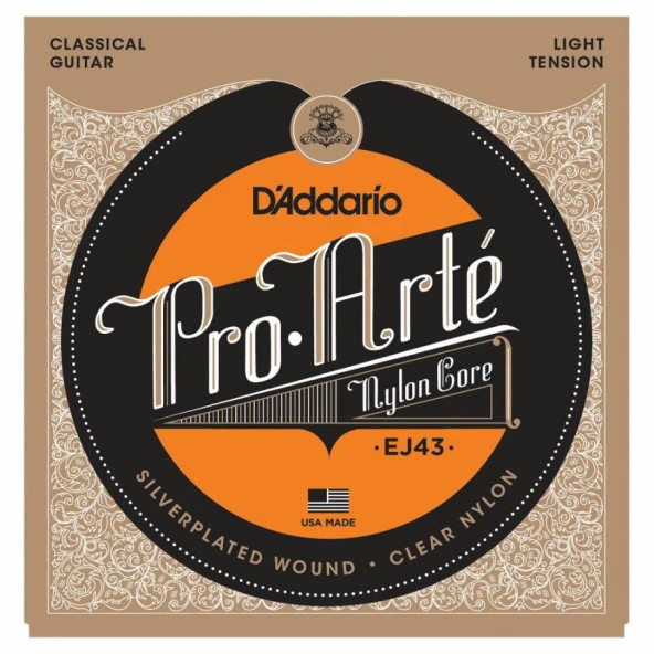 DAddario Pro-Arte EJ43 Light Tansiyon Klasik Gitar Teli