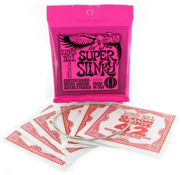 Ernie Ball P02223 Super Slinky Elektro Gitar Teli 09-42 - Resim 3