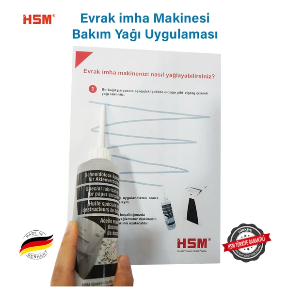 HSM Evrak imha Makinesi Yağı 5Lt/ Bakım solüsyonu - 3