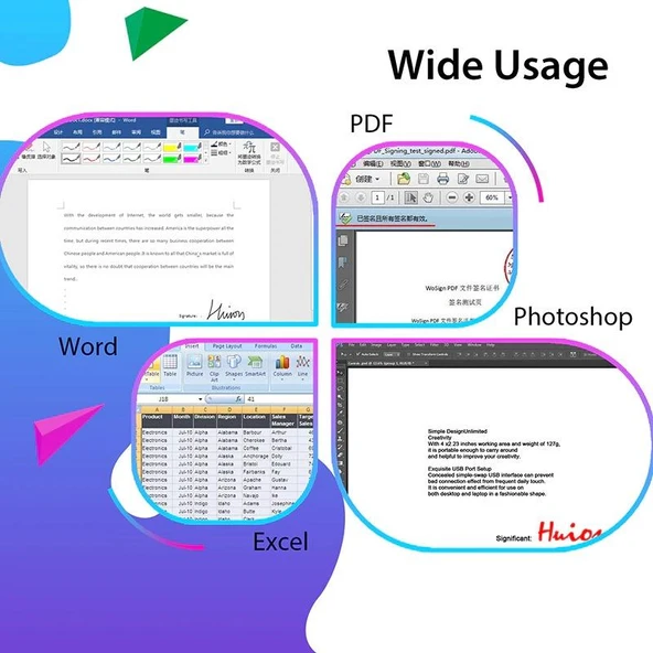 Huion 420 Grafik Çizim Tableti 4x2.23-İnc - 4