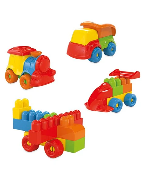 Dede Oyuncak Akıllı Çocuk Renkli Bloklar 100 Parça 01023 - 3