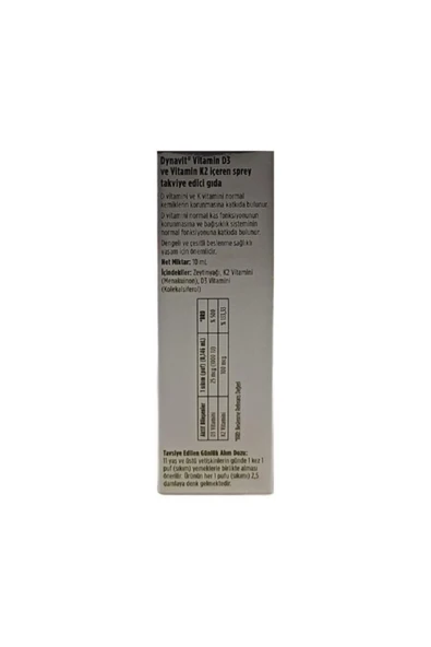 Dynavit Vitamin D3k2 Sprey 10 ml - 2