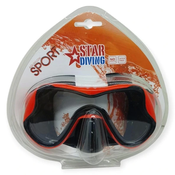 - TEK MASKE YETİŞKİN TEMPERED STAR DIVING