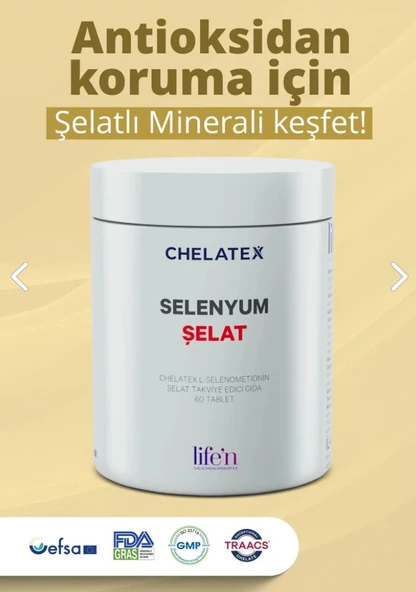 Chelatex Selenyum Şelat 60 Tablet