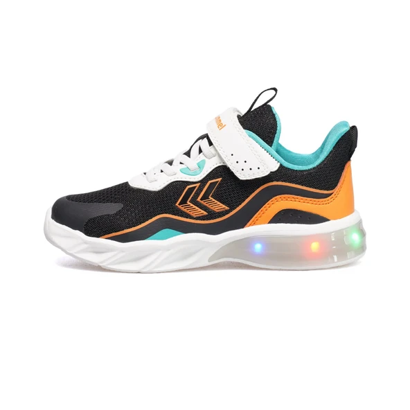 Hummel Siyah Cırtlı Fileli Işıklı Unisex Çocuk Spor Ayakkabı - 2