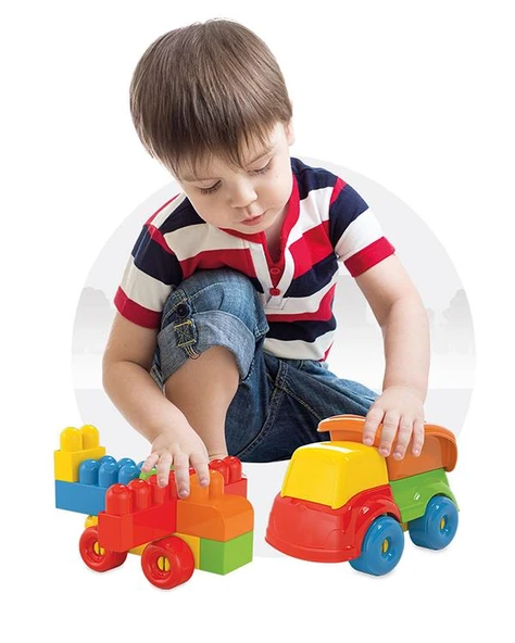 Dede Oyuncak Akıllı Çocuk Renkli Bloklar 100 Parça 01023 - 4