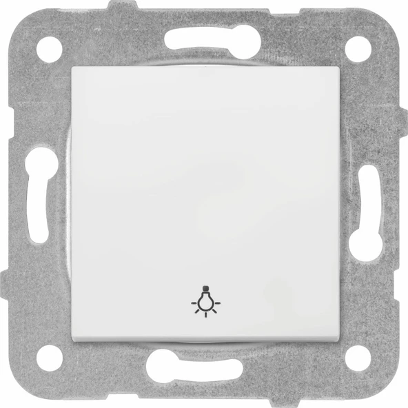 Karen Serisi Beyaz Zil Duvar Tipi Modern Zil Anahtarı