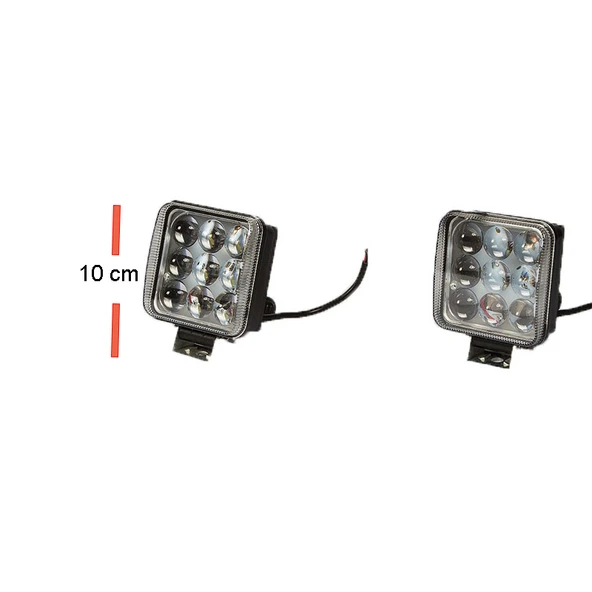 Space Offroad Sis Lambası 9 Power Ledli 27W-12V Takım / LASS267