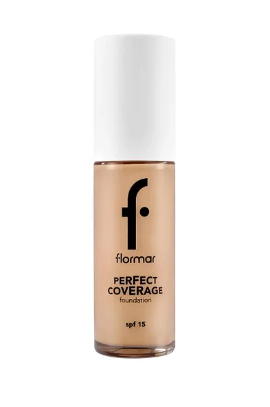 Flormar Perfect Coverage Yüksek Pigmentli & Yarı Parlak Bitişli SPF15 Fondöten - 121 Goldn Ntrl