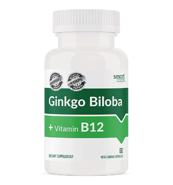Smart Caps Ginkgo Biloba + B12 60 Kapsül