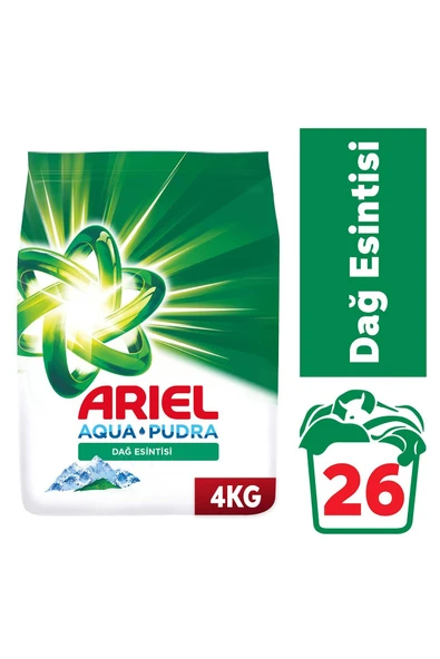 Ariel Aqua Pudra Dağ Esintisi 4 kg Toz Deterjan