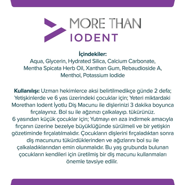 More Than Iodent Diş Macunu 100 gr - 2