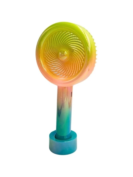 Inovaxis Mini El Fanı Taşınabilir Serinletici Işıklı Şarjlı Vantilatör 3 Kademeli Hız Ayarı - 2