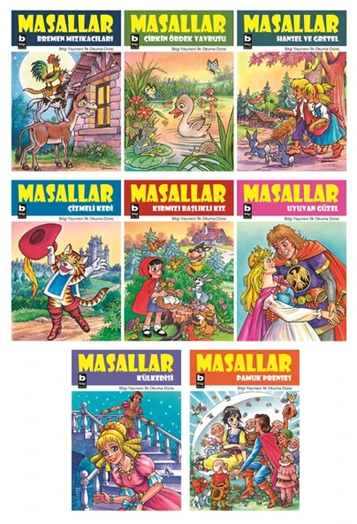 Masallar İlk Okuma Dizisi (8 Kitaplık Set) ürün görseli 1