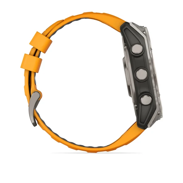 Garmin Fenix 8 – 51mm AMOLED Sapphire Titanyum Turuncu/Grafit Kayışlı - 5