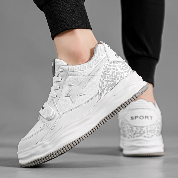 Erkek Günlük Kullanım Slip-on Sneaker (Beyaz)
