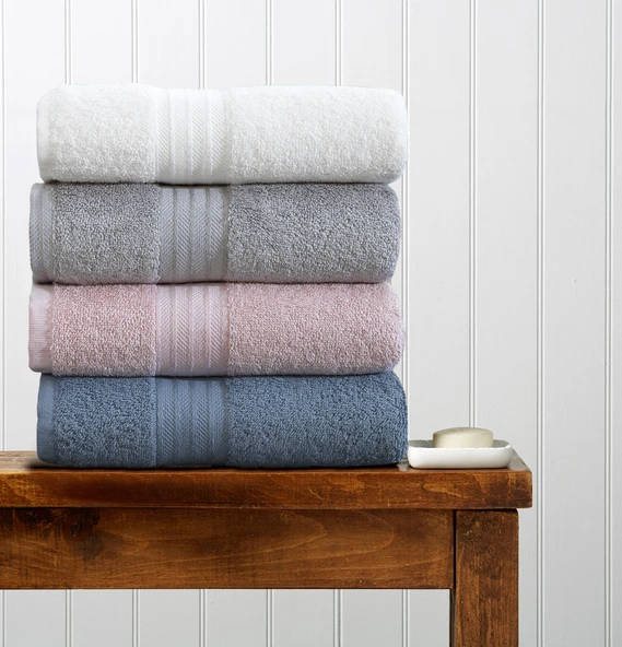 4lü Havlu Seti Mabel Puin 50x85cm - Resim 3