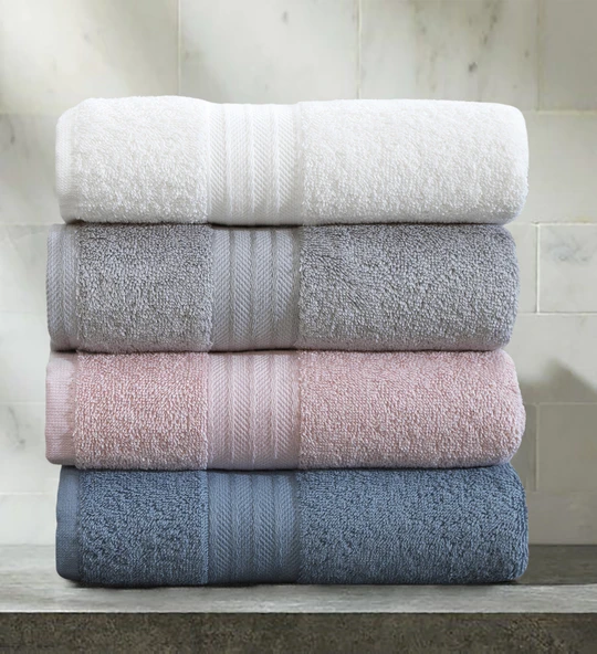 4lü Havlu Seti Mabel Puin 50x85cm - Resim 2