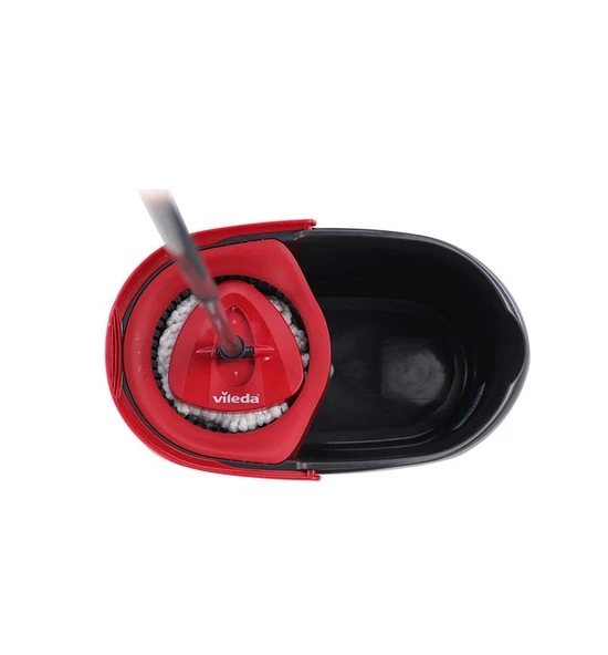 Vileda Turbo Pedallı Temizlik Seti (Komple Set)+ Turbo Yedek Mop Paspas Ucu Mikrofiber (2 Adet) - Resim 4