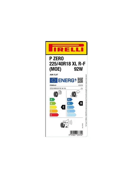 225/40R18 92W R-F P ZERO (MOE) XL - PİRELLİ - YAZ - 3