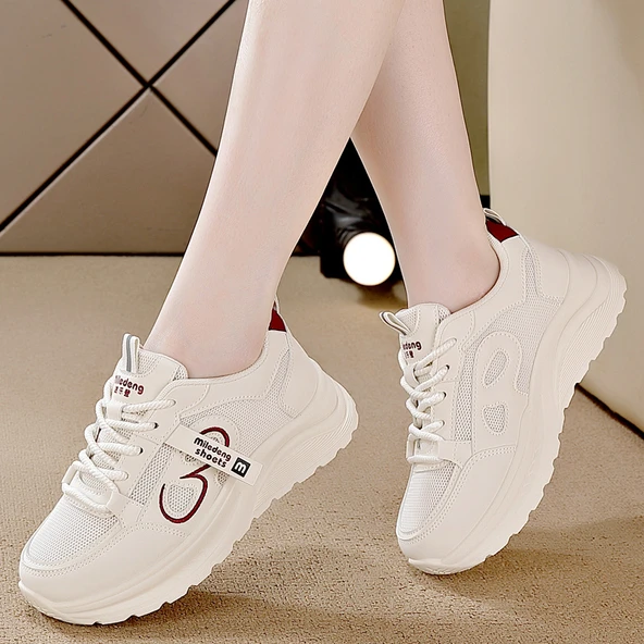 Kadın Günlük Spor Ayakkabı (Mi Hong) - Resim 4