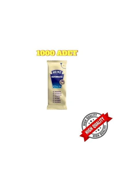 Heinz Mayonez Sachet Pp Tek Tullanımlık 9gr  1000 ADET