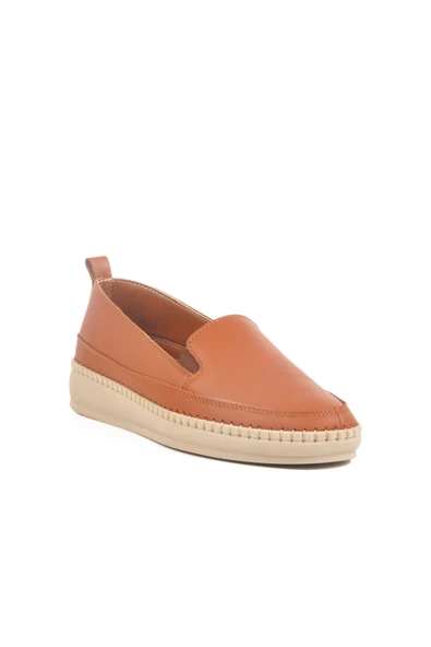 Ayakmod Taba Hakiki Deri Anatomik Kadın Casual Ayakkabı F-7010 Z - Resim 3