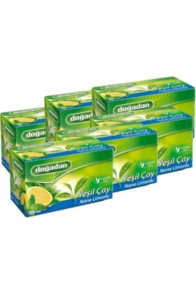 Doğadan Yeşil Çay Nane Limon 6' Lı