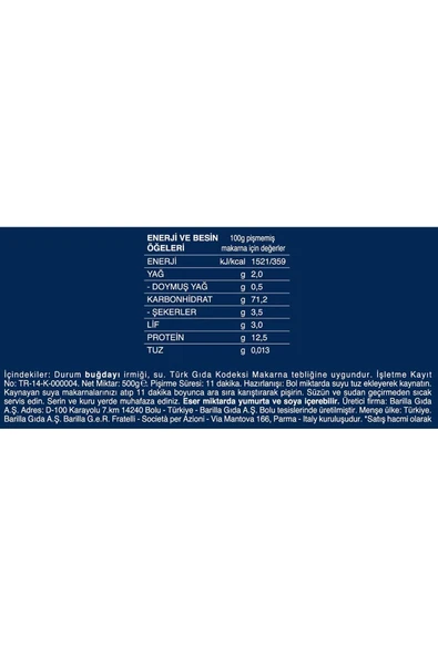 Barilla Conchiglie Rigate/mini Midye Makarna 500 gr - 3