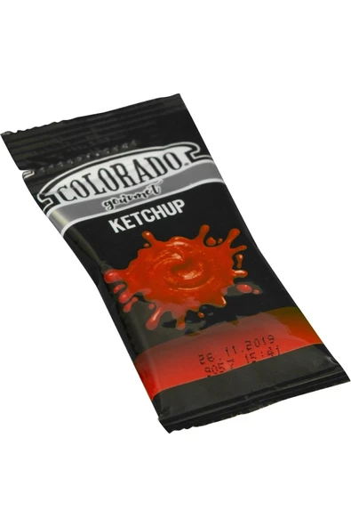 Colorado Tek Kullanımlık Poşet Ketçap Pp 10 Gr X 600 Adet / 1 Koli ( Yeni Ürün )