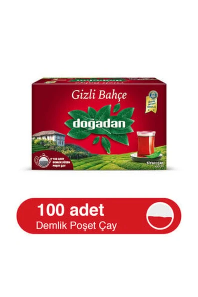 Doğadan Gizli Bahçe Demlik Poşet Çay 100'lü 320 G ( 5 ADET )