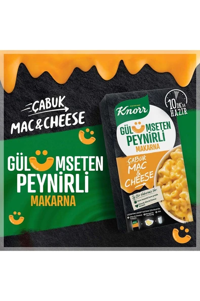 Knorr Çabuk Makarna Mac And Cheese Peynirli 212 gr 2 Adet - 3