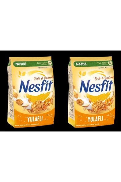 Nesfit Ballı Bademli Tam Tahıl Ve Pirinç Gevreği 400 gr X 2 Paket
