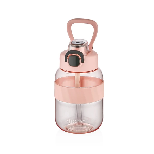Shotay ST-7512 700ml Pembe Pipetli Tritan Matara
