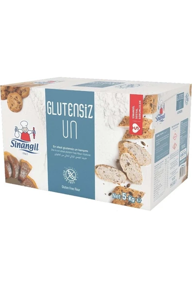 Sinangil Glutensiz Un 5kg 5000gr Kutu Çölyak Diyetine Uygun 5 Li Set - 2