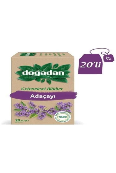 Doğadan Adaçayı Bardak Poşet 20'li