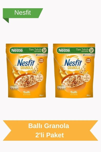 Nestle Nesfit Granola 300gr Ballı x2