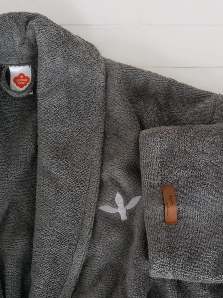 Cotton box Tek Bornoz Wellness Forest s/m  Antrasit - 2