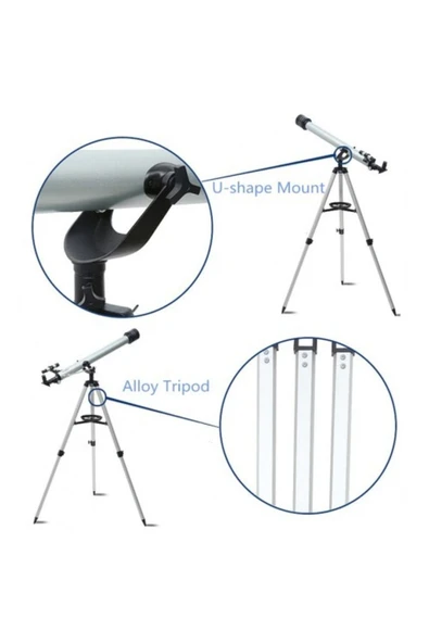 VANCKEY Nikula 700X60 Teleskop Kara Uzay Teleskobu 6Mt1000Mt - 4