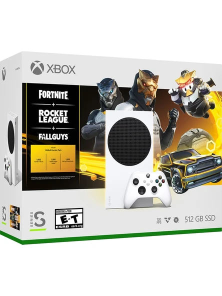 Microsoft Xbox Series S 512GB Gilded Hunter Paketiv - Fortnite + Rocket League + Fall Guys ( Microsoft Türkiye Garantili )