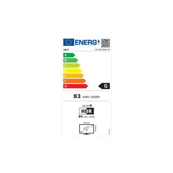 Next YE-55GFSG8-4K 4K Ultra HD 55" 140 Ekran Uydu Alıcılı Google Smart LED TV - 8