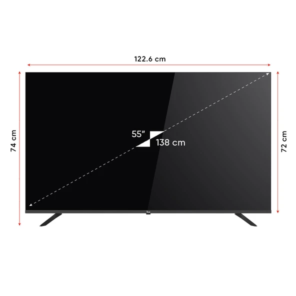 Next YE-55GFSG8-4K 4K Ultra HD 55" 140 Ekran Uydu Alıcılı Google Smart LED TV - 4