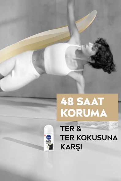ivea Invisible Black & White İpeksi Pürüzsüzlük 50 ml 2 Adet Roll-On - 3